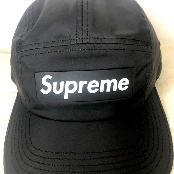 ⚠️SOLD⚠️ Supreme Inset Logo Camp Cap BLACK (FW20) - Picture 1 of 5